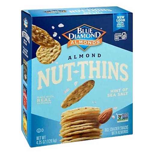 [041570052785] Blue Diamond Almond Nut-Thins Rice Crackers 4.25 oz