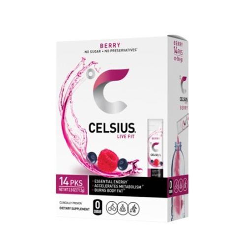 [889392080056] Celsius On The Go Berry 14 Pack 2.5 oz