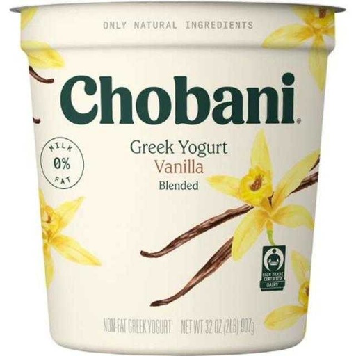 [894700010144] Chobani Greek Yogurt Vanilla 32 oz