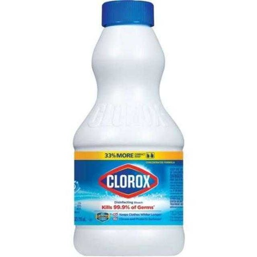[044600322513] Clorox Concentrated Disinfecting Liquid Bleach 24 oz