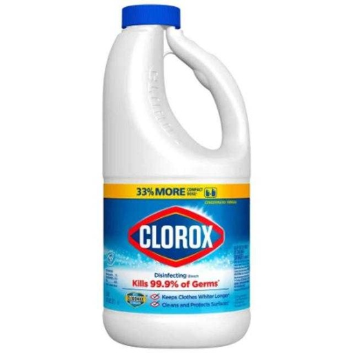 [044600322605] Clorox Concentrated Disinfecting Liquid Bleach 43 oz