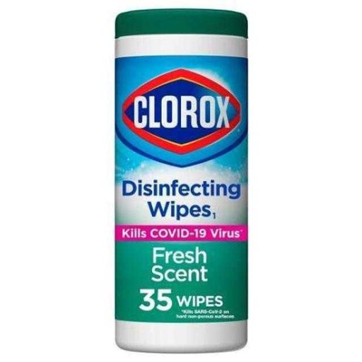 [044600015934] Clorox Disinfecting Wipes Fresh Scent 35 ct