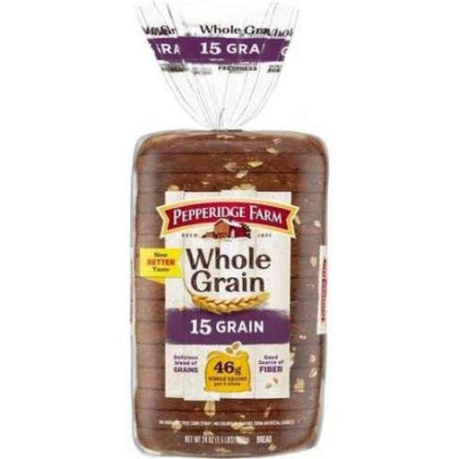[014100085980] Pepperidge Farm Whole Grain 15 Grain Bread 24 oz