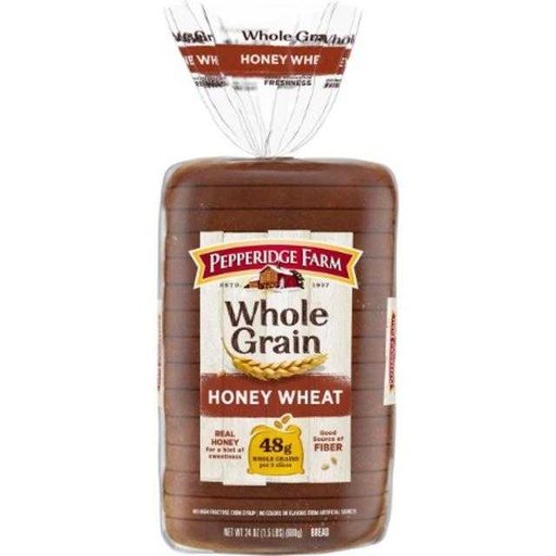 [014100085973] Pepperidge Farm Whole Grain Honey Wheat Bread 24 oz