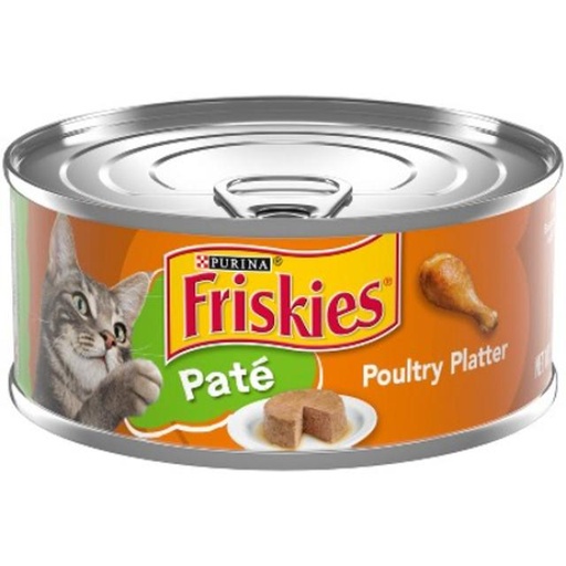 [050000423644] Purina Friskies Pate Poultry Platter Cat Food 5.5 oz Can