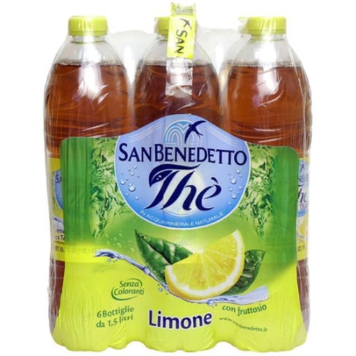 [859091001379] San Benedetto Iced Tea Lemon 6 Pack 1.5 L