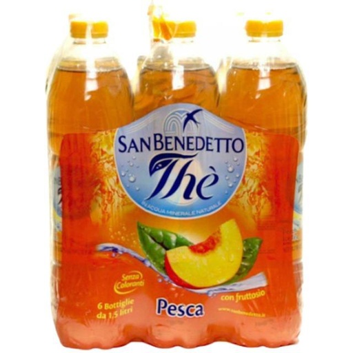 [859091001386] San Benedetto Iced Tea Peach 6 Pack 1.5 L
