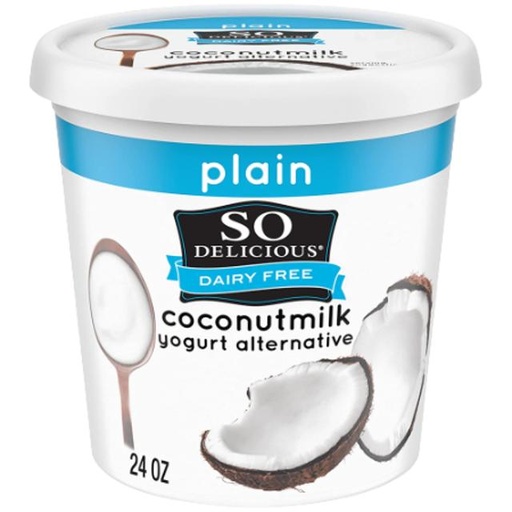 [744473000326] So Delicious Dairy-Free Coconut Milk Plain Yogurt  24 oz