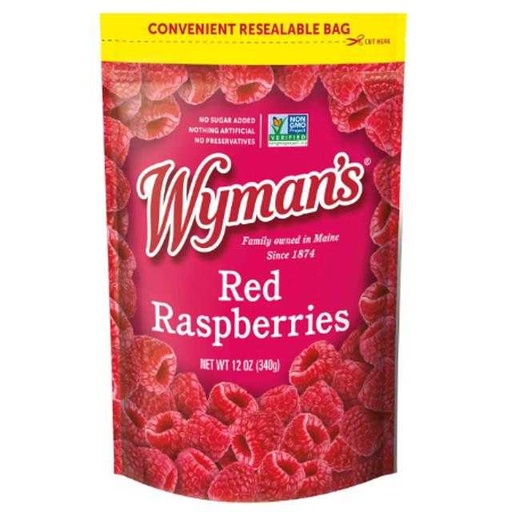 [079900001615] Wyman's Red Raspberries 12 oz