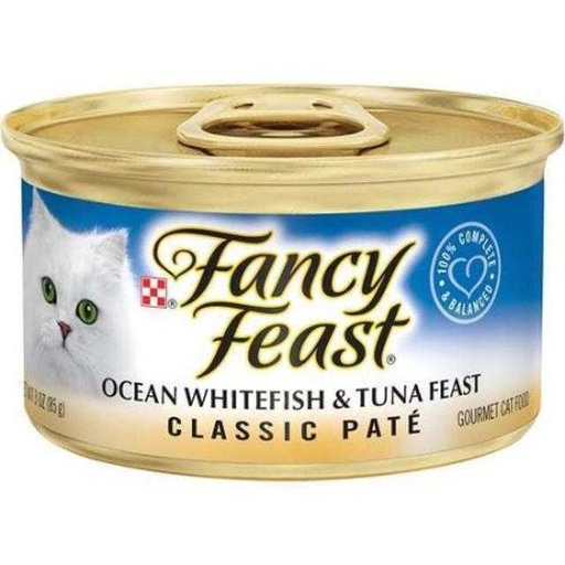[050000429646] Fancy Feast Ocean White Fish & Tuna Cat Food 3 oz