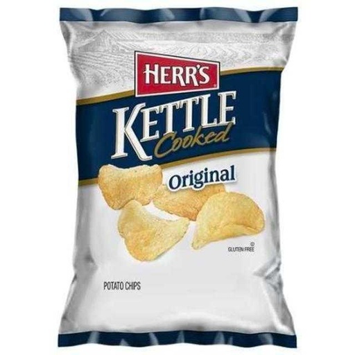 [072600007123] Herr's Kettle Cooked Original Potato Chips 5 oz