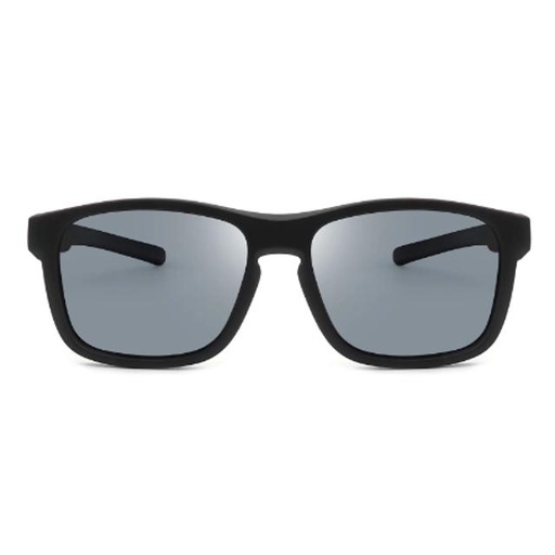 [00000260] Kids Classic Polarized Rectangle Sunglasses - Black (HKP1006)