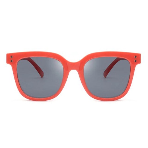 [00000270] Kids Classic Polarized Square Fashion Sunglasses - Orange (HKP1008)
