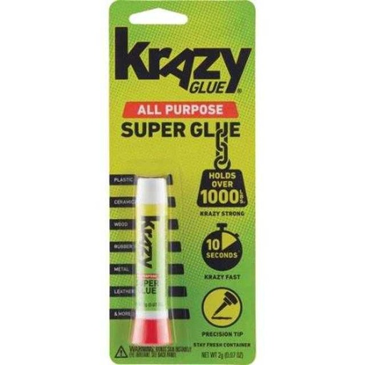 [070158000054] Krazy Glue All Purpose Super Glue Tube 0.07 oz