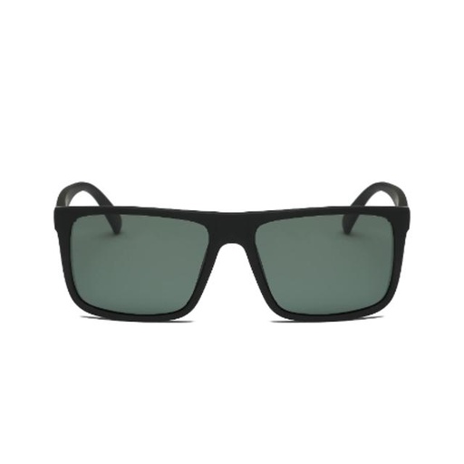 [00000226] Men's Classic Polarized Rectangular Sunglasses - Matte Black/Olive (YP2003-C1)