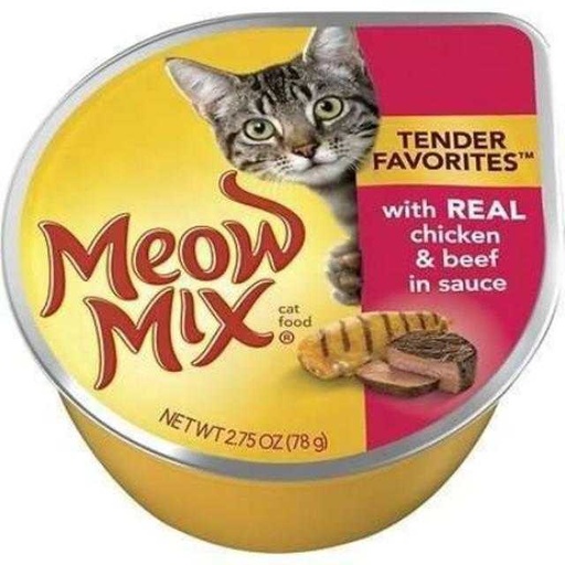 [829274006170] Meow Mix Beef & Chicken Cat Food 2.75 oz