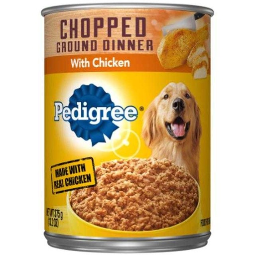 [023100010755] Pedigree Chopped Ground Dinner with Chicken Dog Food 375 g