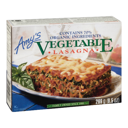 [042272000326] Amy's Vegetable Lasagna 9.5 oz