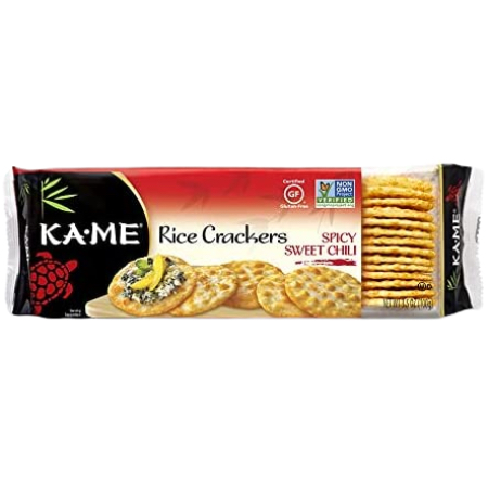 [070844001136] Kame Gluten Free Spicy Sweet Chilli Rice Crackers 3.5 oz