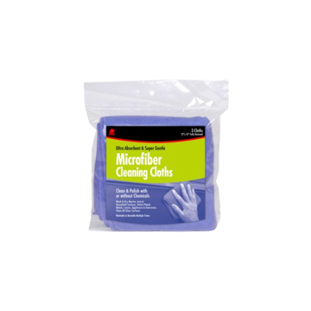 [032479640005] Buffalo Industries Microfiber Cleaning Cloths 3 ct