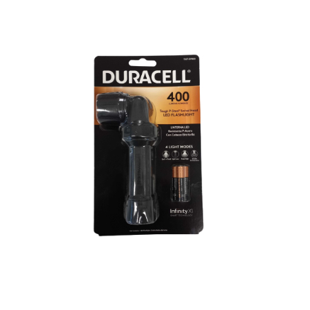 [850009207357] Duracell Swivel Head LED Flashlight 400 Lumens