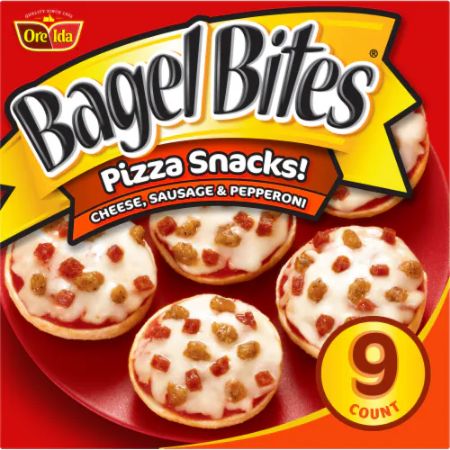 [070085060138] Bagel Bites Pizza Snacks Cheese, Sausage & Pepperoni 7 oz