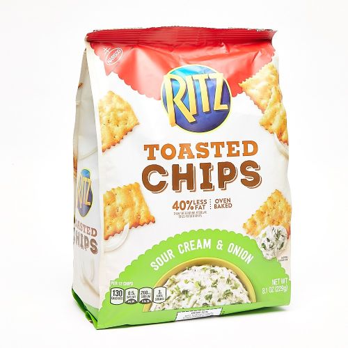 [044000051051] Nabisco Ritz Toasted Chips Sour Cream & Onion 8.1 oz