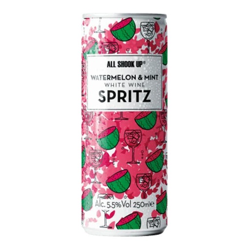 [5032678008144] All Shook Up Watermelon & Mint White Wine Spritz 250 ml