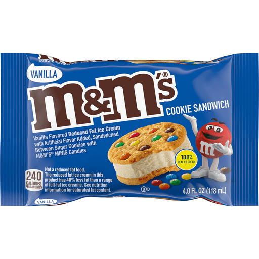 [047677483088] M&M Vanilla Cookie Sandwich 4 oz
