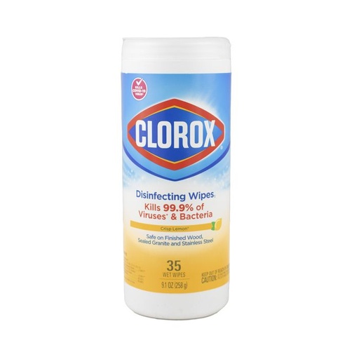 [044600015941] Clorox Disinfecting Wipes Crisp Lemon 35 ct