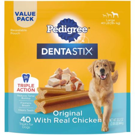 [023100139746] Pedigree Dentastix Original with Chicken Flavor 10 Sticks