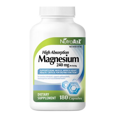 [369168745186] NutraA2Z Magnesium High Absorption 240 mg