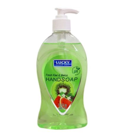 Lucky Super Soft Liquid Hand Soap Fresh Kiwi and Melon 13.5 oz