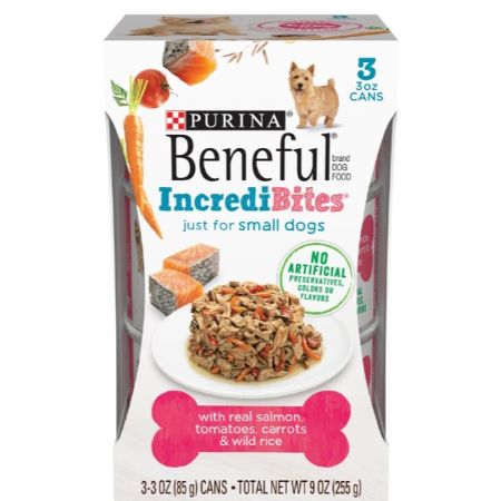 Purina Beneful Incredibites for Small Dogs with Real Salmon, Tomatoes, Carrots and Wild Rice