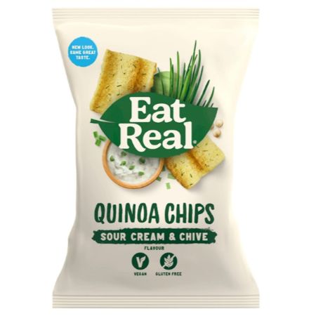 Eat Real Quinoa Chips Sour Cream and Chive 80 g