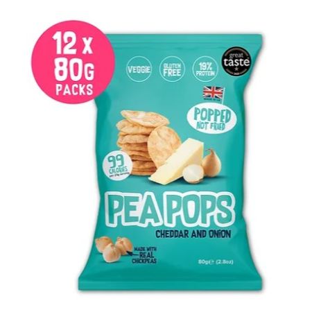 Pea Pops Cheddar and Onion 80 g