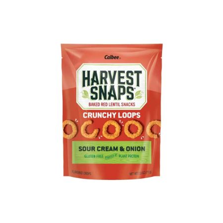 Harvest Snaps Baked Crunchy Loops Sour Cream & Onion 2.5 oz
