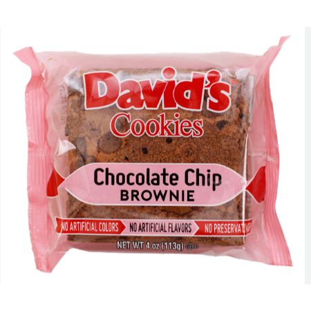 David's Cookies Chocolate Chip Brownie 4 oz