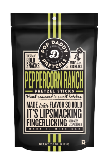 Pop Daddy Peppercorn Ranch Pretzel Sticks 7.5 oz