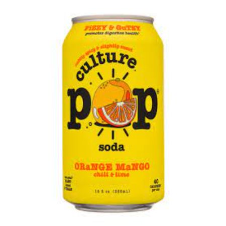 Culture Pop Orange, Mango & Lime Soda 12 oz