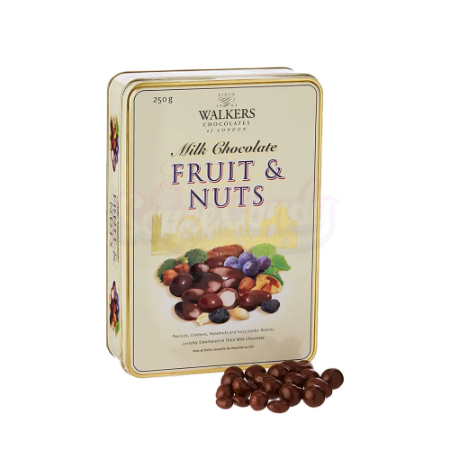 Walkers Milk Chocolate Fruit & Nuts Tin 300g
