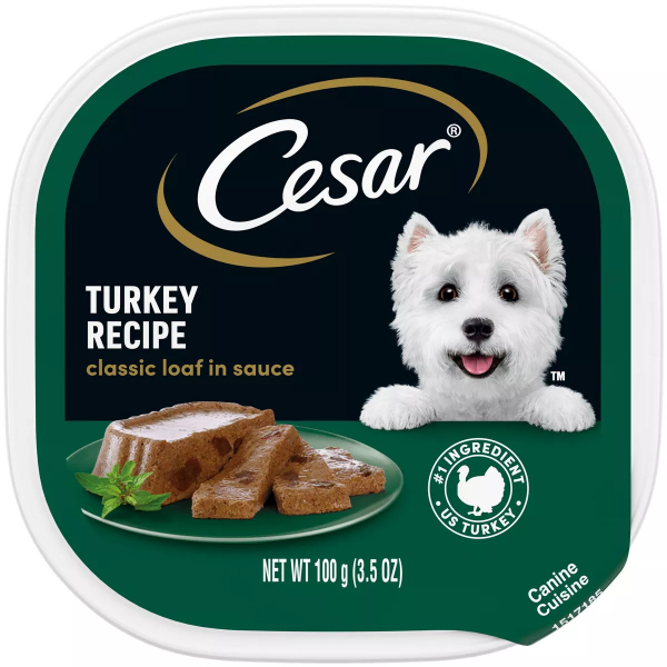 Cesar Turkey Recipe Dog Food 3.5 oz