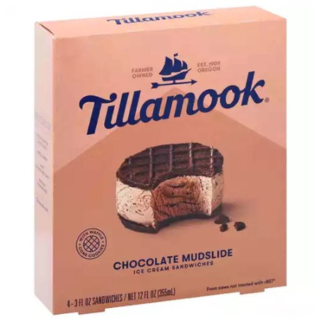Tillamook Chocolate Mudslide Ice Cream Sandwich 355 ml