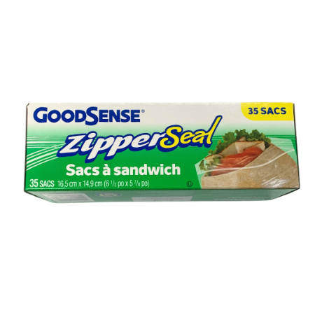 Good Sense Zipper Seal Sandwich Bags 35s