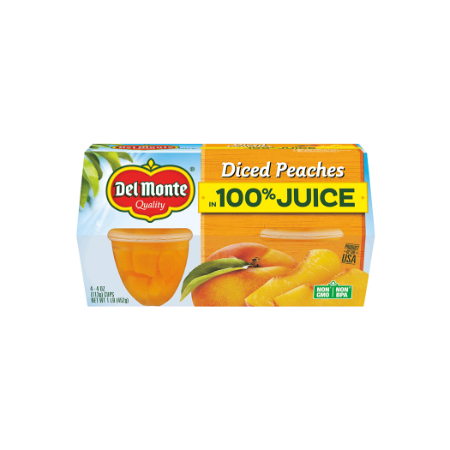 Del Monte Dried Peaches in 100% Juice 4 oz