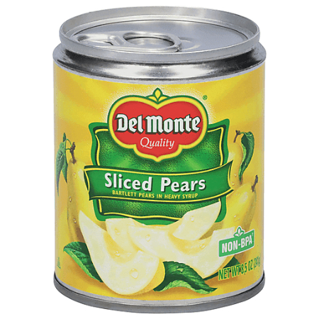 Del Monte Sliced Pears 8.5 oz