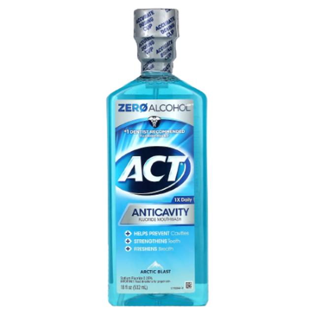 Act Anticavity Fluoride Mouthwash Arctic Blast 18 oz