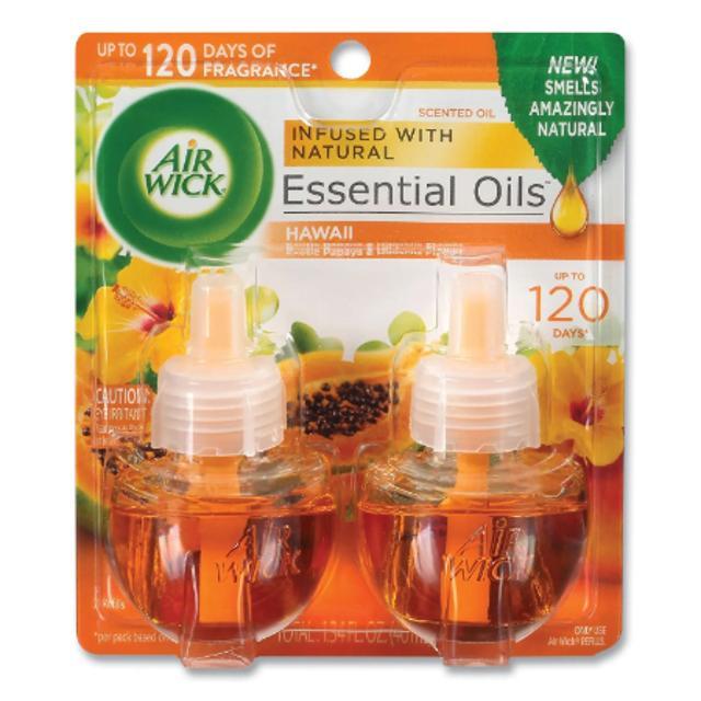 Air Wick Scented Oil Hawaii Exotic Papaya & Hibiscus Flower Refill 2 ct 0.67 oz