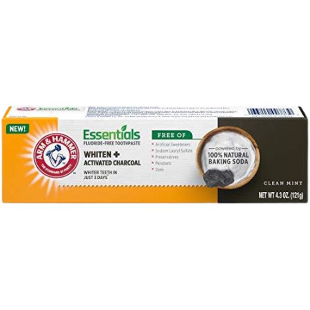 Arm & Hammer Whiten & Activated Charcoal Clean Mint Toothpaste 4.3 oz