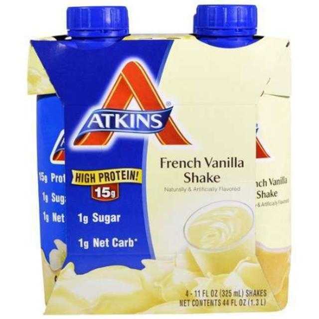 Atkins Creamy Vanilla Shake 4 ct 11 oz